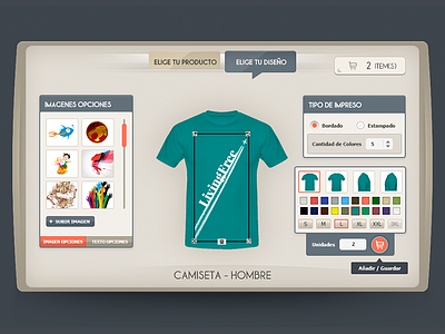T-Shirt App app desing flat interface layout minimal store t shirt ui web