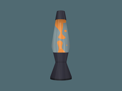 Lava Lamp flat design icon illustration labs lavalamp light retro