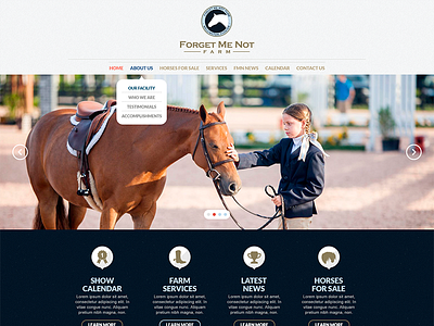 Forget Me Not Farms design flat design interface layout minimal site web