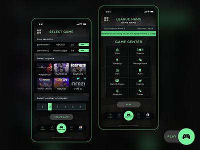 Gaming App concept