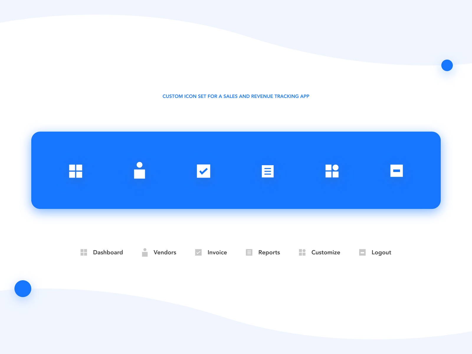 Custom icon set for a webapp by Portabl Design Studio on Dribbble