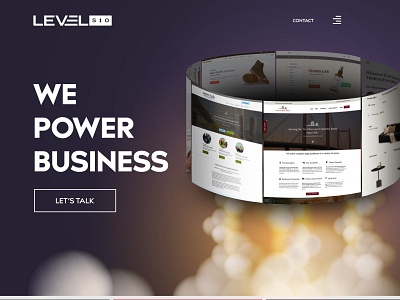 Home page design concept for development agency agency design development homepage landingpage level marketing sales website