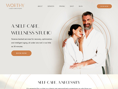 Home page design for self care