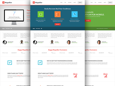 Corporate Website Design blue design green homepage icons interface presentation slider testimonials ui ux website