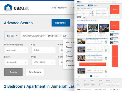 Property - Search Results creative design featured filter form listings property results search ui ux website