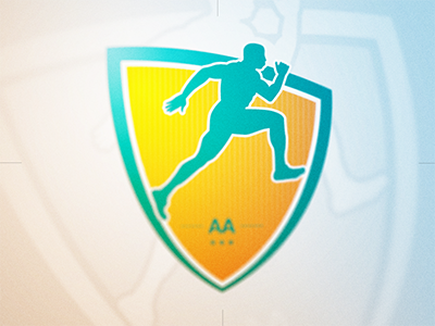 Branding / Logo Design for Sports Event abu dhabi athlete blue branding creative desig dubai emblem emirates flat design freelance designer green logo man minimalistic orange running sports uae ui user experience user interface ux website wireframe yellow