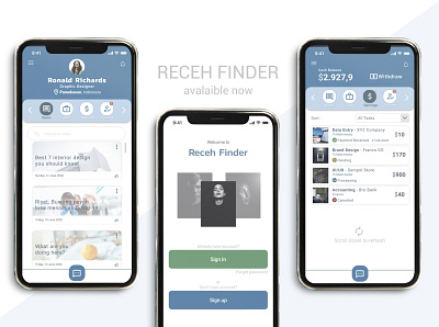 Receh Finder app design mobile ui ux