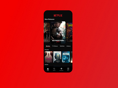 Netflix Redesign figma ui ux