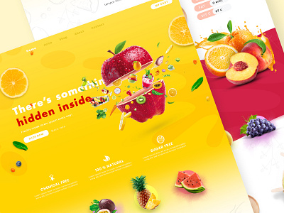 Splash - A Fruit Juice Bar Web UI creative design design art designer graphicdesign illustration logo logo design logodesign logos ui ui design uidesign web web design webdesign website website design