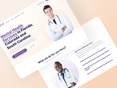 Health Systems Website UI Design