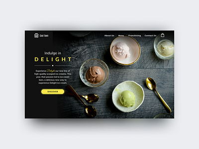 Ice Cream Parlor - Landing Page