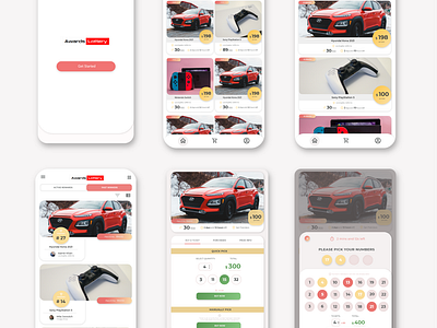 Lottery App UI Design
