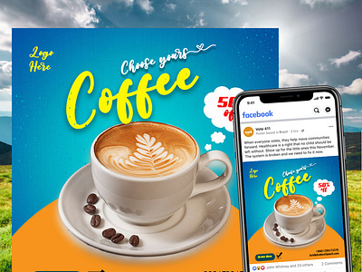 Coffee Social Media Post Design