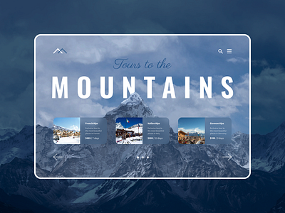 Mountain Tour design design shot figma mountains travel