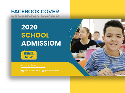 Facebook Cover Photo design design education facebook facebook banner facebook cover vector yellow