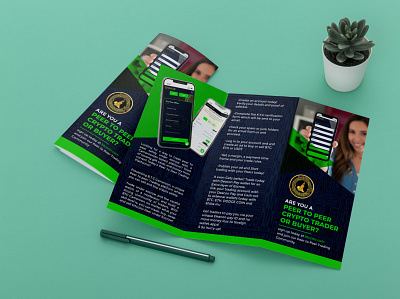Cryptocurrency, NFT Trifold Brochure bifold brochure brochure design business brochure trifold brochure design trifold design