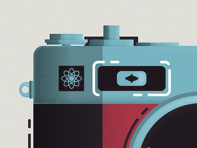 Little Yashica - Detail cameras colorpalette filmphotography illustration leica miguel angelus batista retro vector vintage yashica