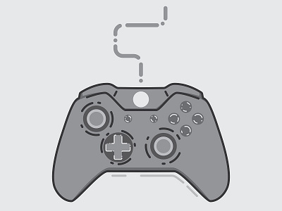 xBox controller flatdesign gamer games gaming illustration vector xbox