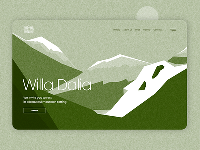 Willa / website art branding design illustration minimalistic mountains nature photoshop typography ui ux web web design website