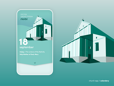 Church app / calendary app app design art church church design illustration minimalistic ui ux web web design website website design