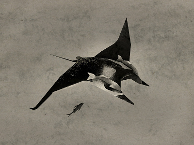 Sea devil animals art books design illustration minimalistic procreate sea seadevil textures vector