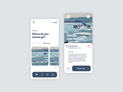 Travel App app art design illustration minimalistic travel ui vector web website