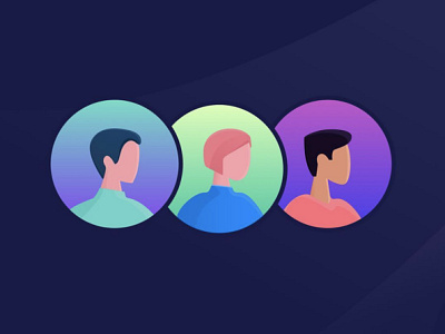 User avatars 🔵 avatar blue users
