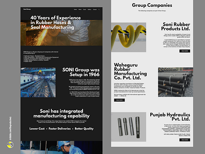 Soni Group Redesign - Company Website