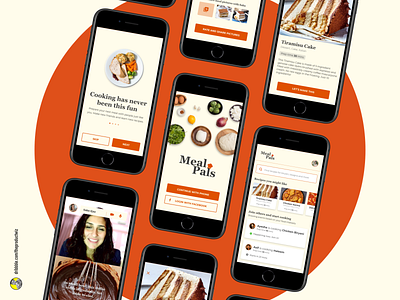 MealPals — Virtual Shared Cooking App case study cooking app design mobile app ui ui design ui ux uidesign uiux uiuxdesign ux ux design ux process uxdesign