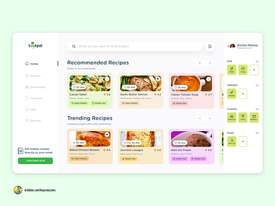 CookPal - Web App Design