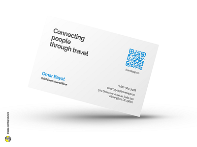 TravelApp — Business Card Design