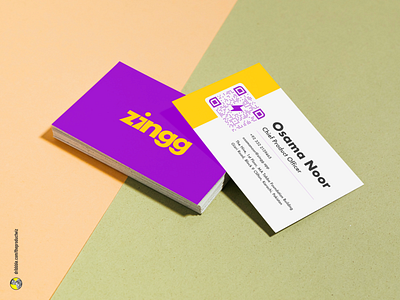 Zingg — Business Card Design brand branding business card design graphic design logo pop ui vibrant