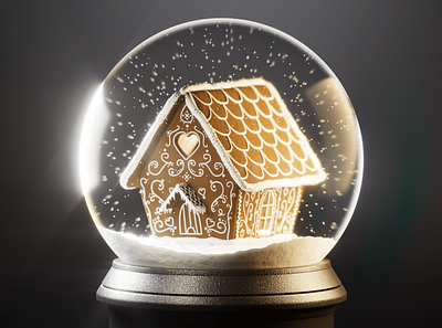 Gingerbread House 3D 3d blender christmas cinema4d gingerbread happy new year redshift