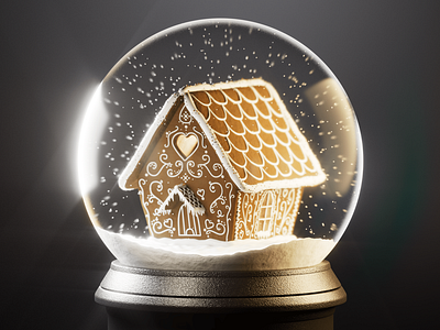 Gingerbread House 3D 3d blender christmas cinema4d gingerbread happy new year redshift