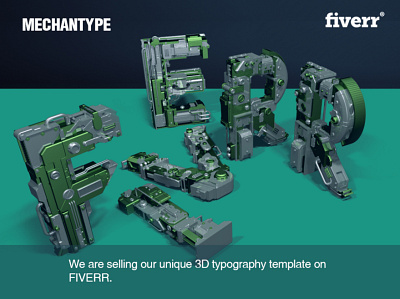 Mchantype 3D Typography Video Template 3d animation branding freebie infographic logo motion graphics render typography youtube