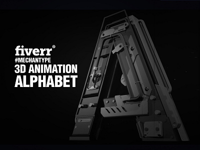 Fiverr Gig | 3D Alphabet 3d aftereffects alphabet alphabets animation blender illustration logo typo typography