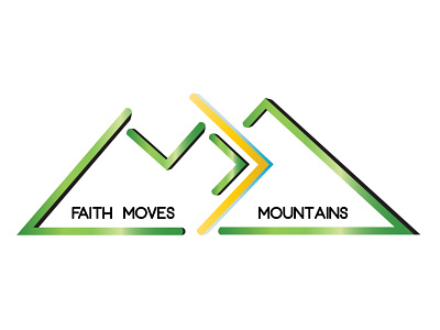 Faith Moves Mountains animation art brand branding christian creative design faith illustration illustrator logo logodesign minimal typography