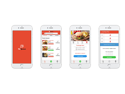 NoQueue App animation app art brand branding creative design illustration logo logodesign phone app typography ux design uxdesign