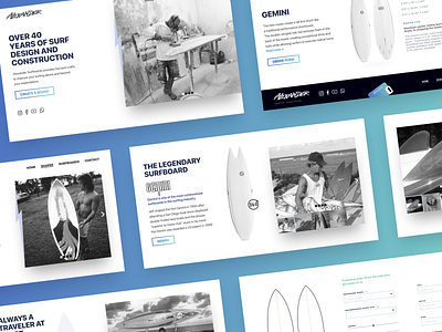 Alexander Surf Designs branding design logo redesign ui ux web