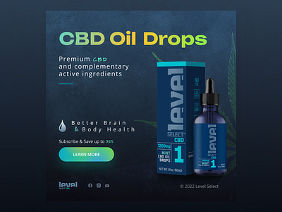 CBD Oil Drops branding design graphic design typography vector