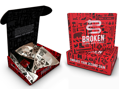 Broken Second Hand Stories Packaging brand brand design design illustration packaging