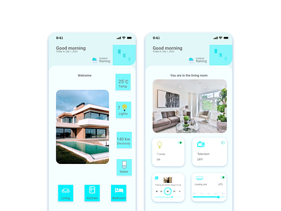 smart home app design ui ux