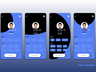 Hire a freelancer adobexd app design mobile ui ux xd design