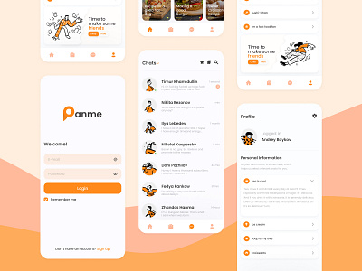 Panme - cooking app app app design cook cook app cooking cooking app design design app light panme uidesign ux ui uxdesign uxui