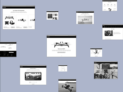 Parrot Anafi — UX landing page wireframe anafi animation case study desktop drone experience homepage landing landing page motion parrot userexperience ux ux design web website wireframe wires