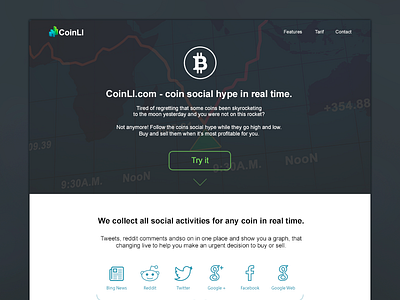 CoinLi bitcoin coin site ui ux web
