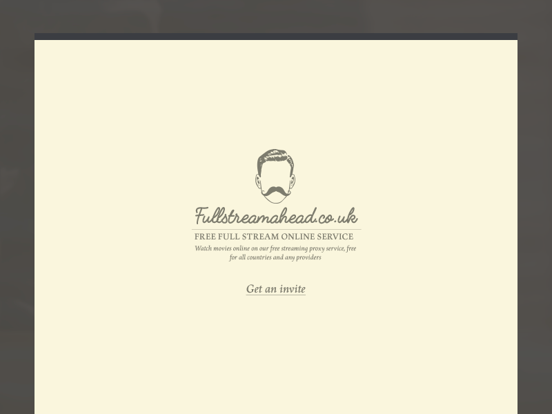 Fullstreamhead (Promo) ui ux web site landing promo stream online