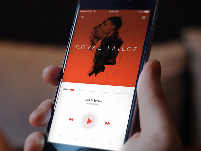 Music player (Garnet) ui ux mobile app garnet psd skatch music mobile ui
