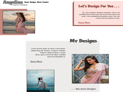 Fashion Designer Portfolio