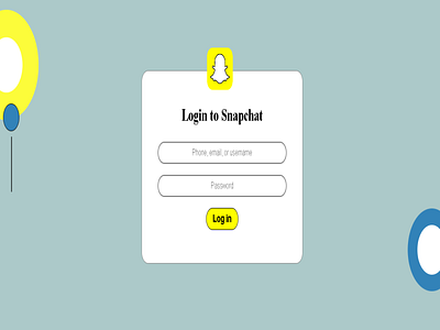 Snapchat Login Page (Weekly Warmup)